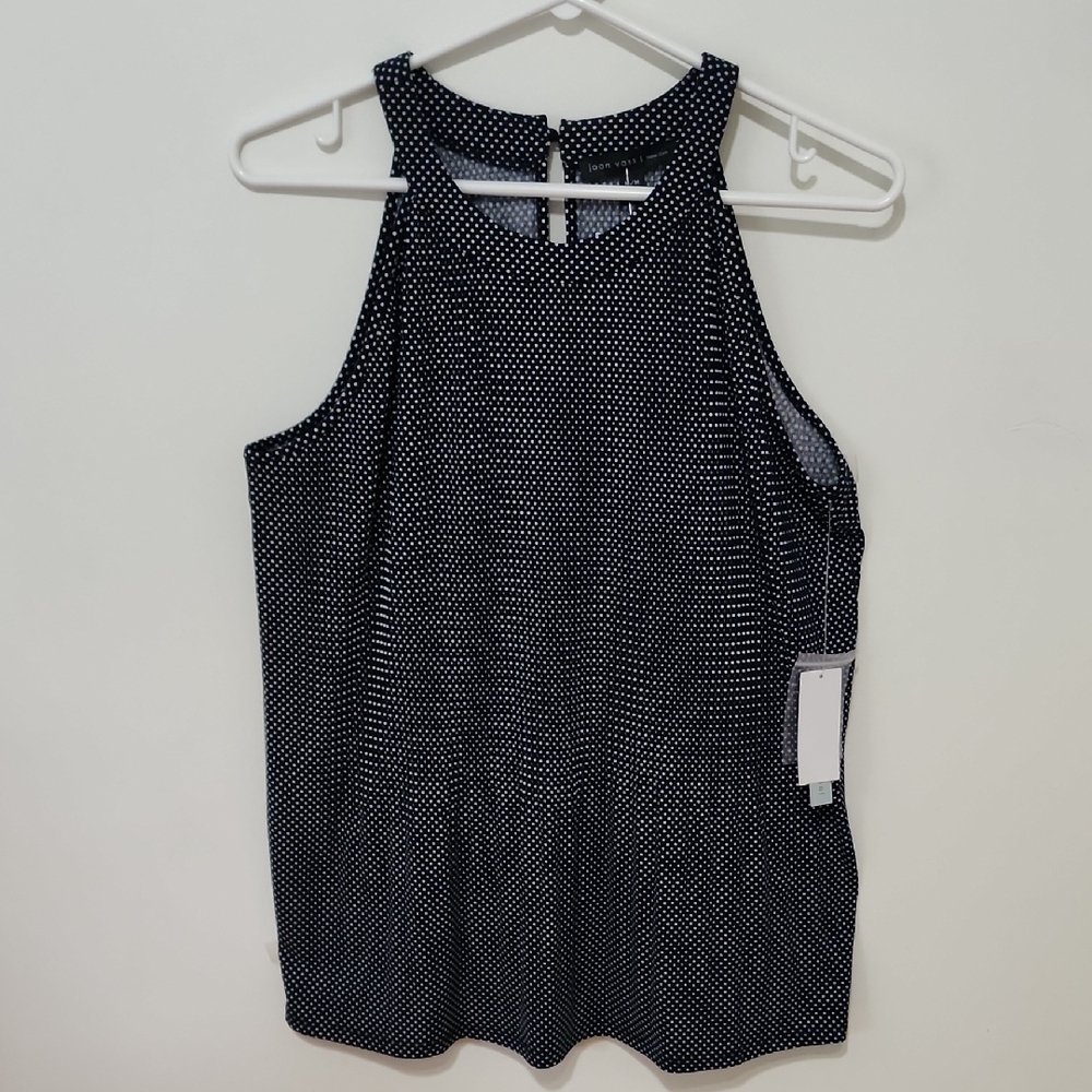 Joan Vass Gray Sleeveless Tank Top